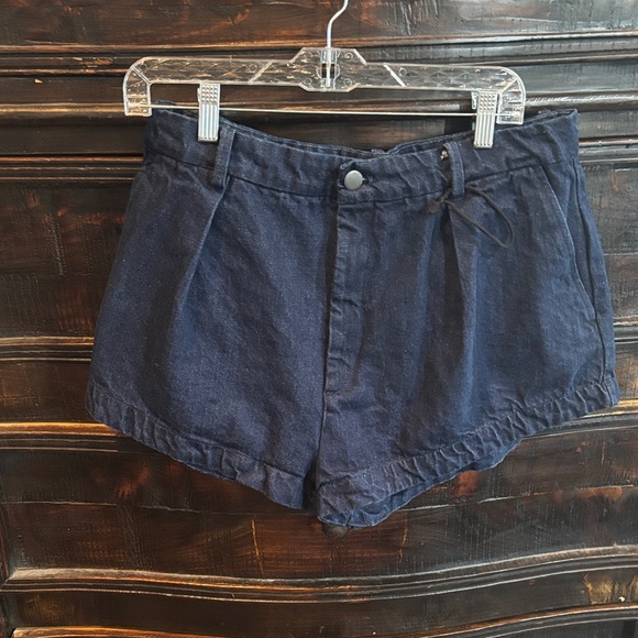 Zara Pants - NWT Zara Dark Blue Denim High Waist Women's Shorts